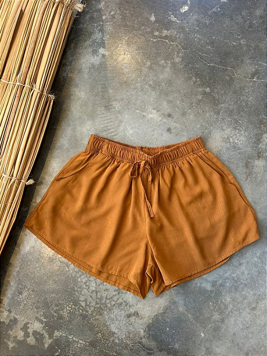 Short Pirangi Viscose - Mostarda