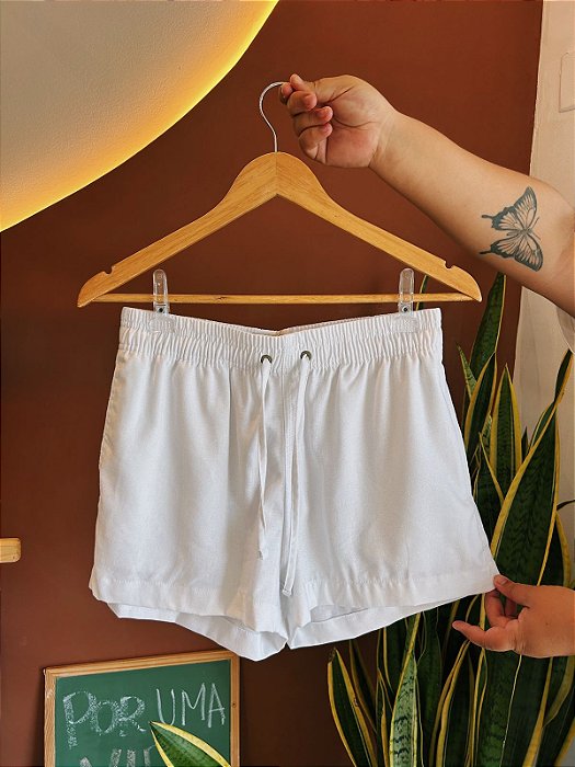 Short linho Curto Gostoso 2.0 - Branco
