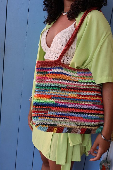 Bolsa Crochê Artesanal - Pium