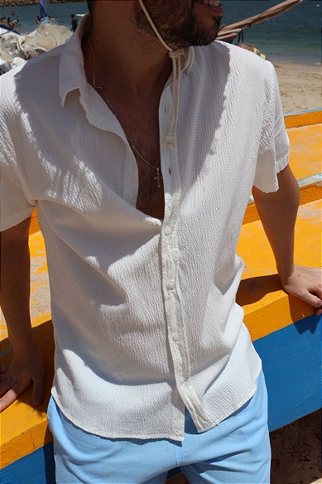 Camisa Texturizada Anarruga - Lençois
