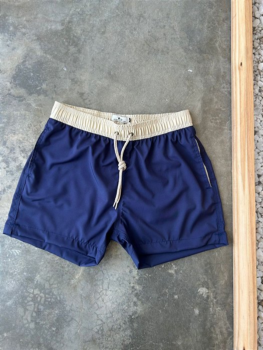 Short PRAIA BICOLOR - Azul Marinho