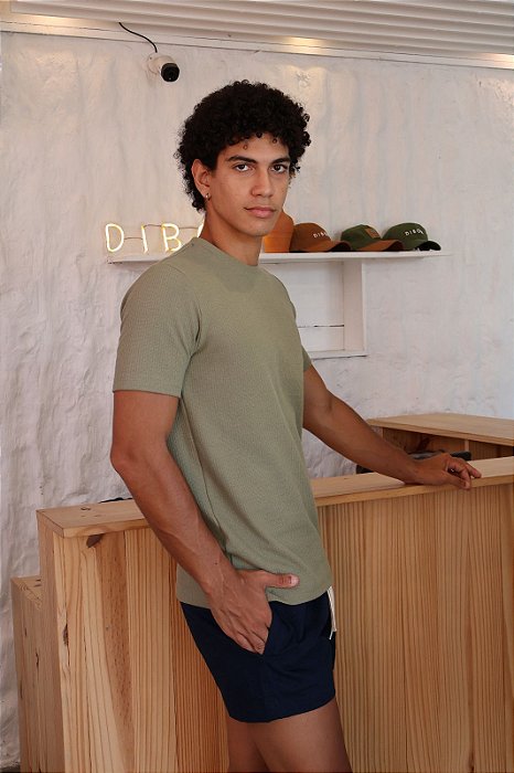 Camiseta Tricô - Verde Pistache