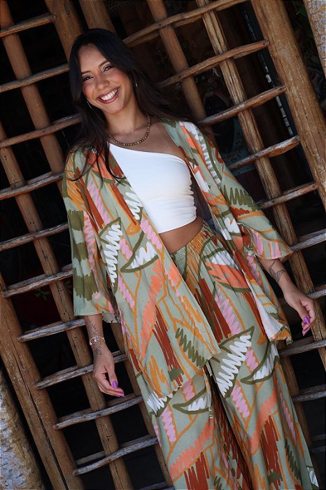Kimono Viscose - Rabisco Tropical
