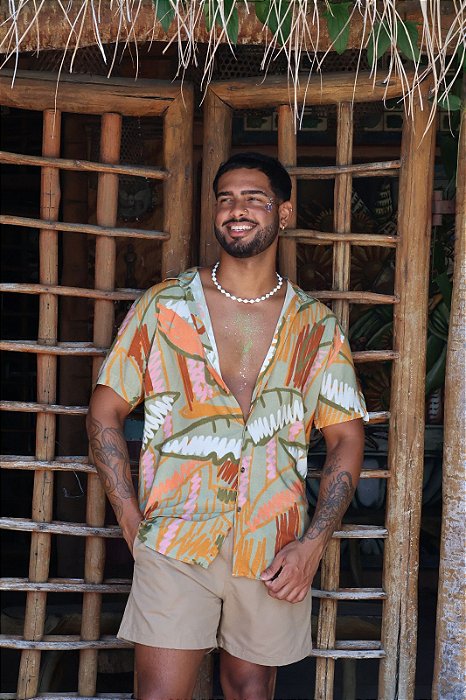Camisa Viscose - Rabisco Tropical