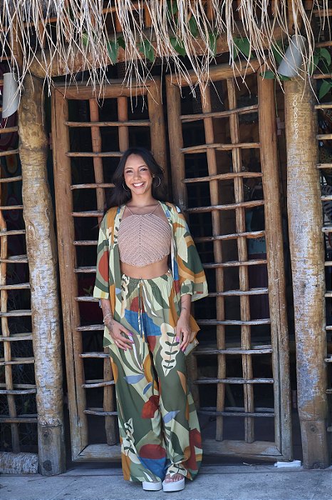 Calça Pantalona Viscose - Cores da Terra