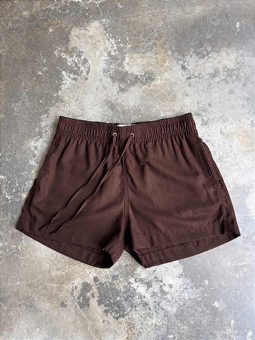 Short Viscolinho Curto Gostoso 2.0 - Marrom Café