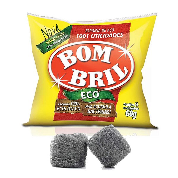 Esponja De Aço Grossa Bom Bril Eco 60g