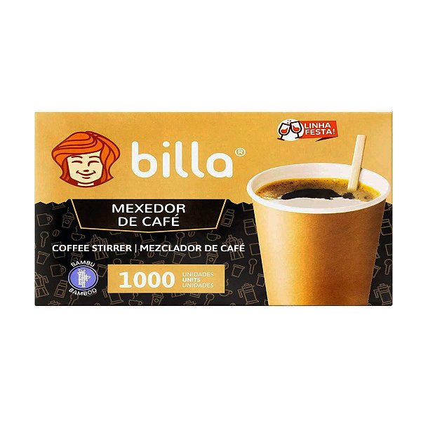 Mexedor palheta Bambu Billa P Café 17 Cm C 1000