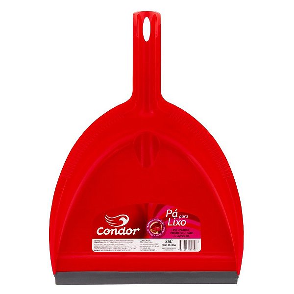 Pá De Lixo Condor Com Ranhuras Para Limpeza