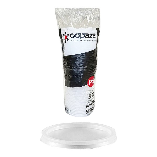 Tampa Para Copo TP07 400ml 440ml 550ml Transp 50 un