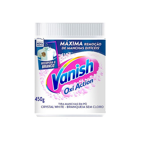 Tira Manchas Em Pó Vanish 450g Branco Cristal