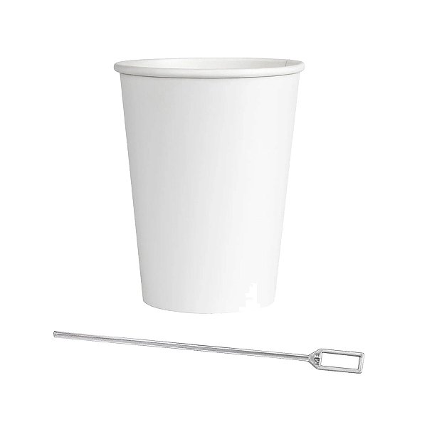 Kit Café Cafezinho Empresa Copo Com Mexedor