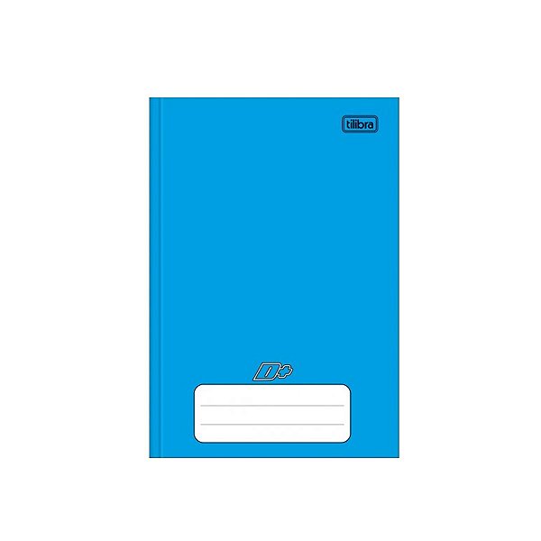 Caderno Brochura Capa Dura Azul 48 Folhas