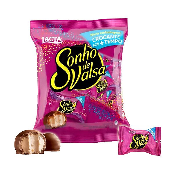Bombom Wafer Lacta Sonho de Valsa Chocolate Pack 1Kg