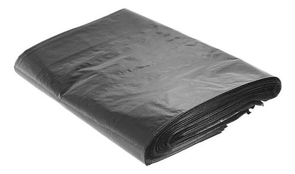 Saco De Lixo Forte Preto 20 Litros 45cm X 55cm 100 Uni