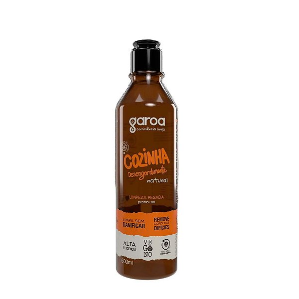 Limpa Cozinha Garoa Desengordurante Natural Vegano Bio 600ml