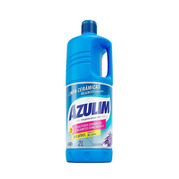 Limpador Azulim Lavanda Azulejos Cerâmicas Rejuntes 2 Litros