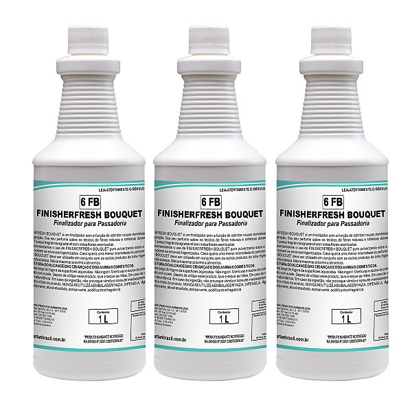 Passador De Roupas Spartan Finisherfresh Bouquet 1 L Kit 3