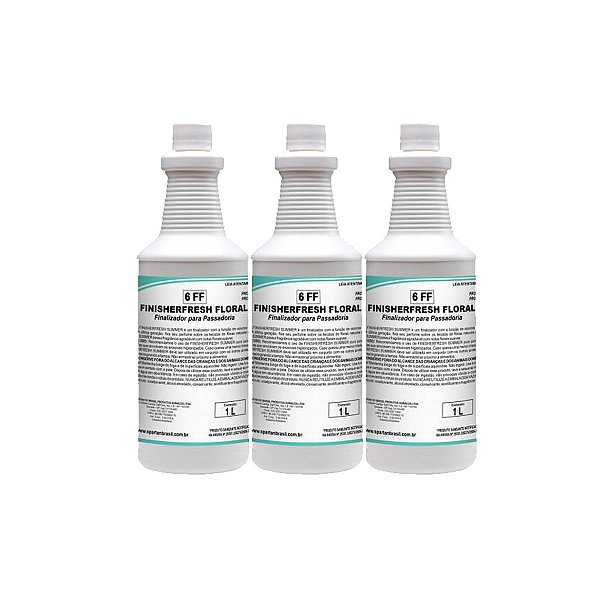 Passador De Roupas Spartan Finisherfresh Floral 1 L Kit 3