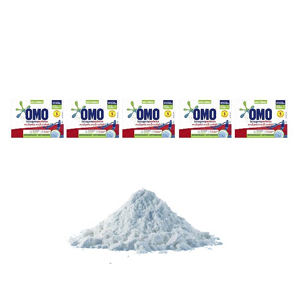 Sabão Em Pó Omo 400 Gramas Lavagem Perfeita Kit 5