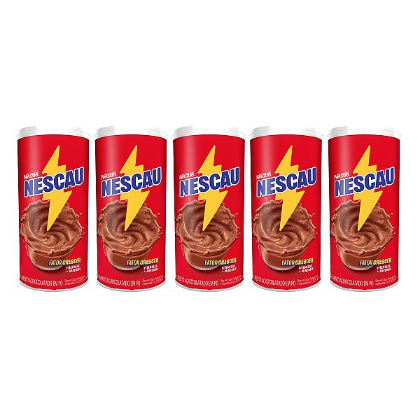 Achocolatado Nescau 350 Gramas Nestle Kit 5