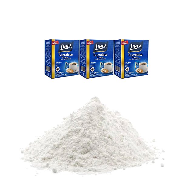 Adoçante Linea Sucralose Em Pó C 50 Sachês Kit 3