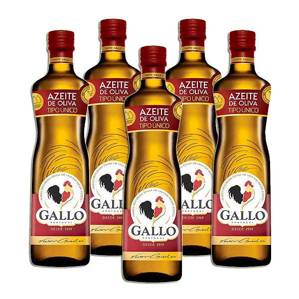 Azeite de Oliva Tipo Único Português Gallo 500ml Kit 5