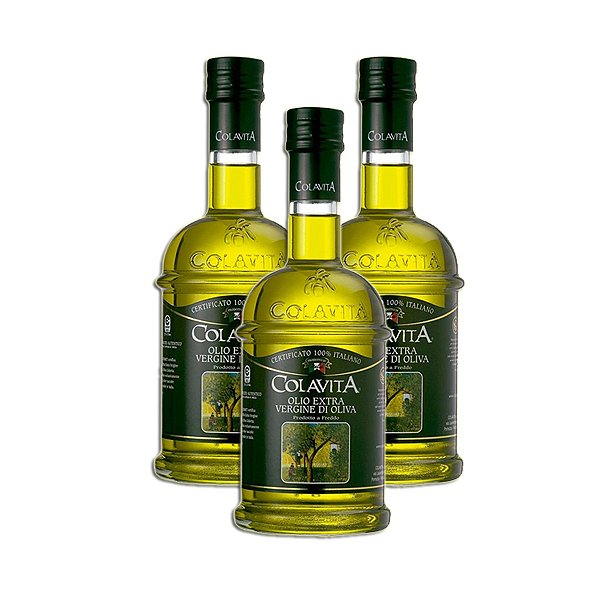 Azeite Italiano Extra Virgem COLAVITA 500ml Kit 3