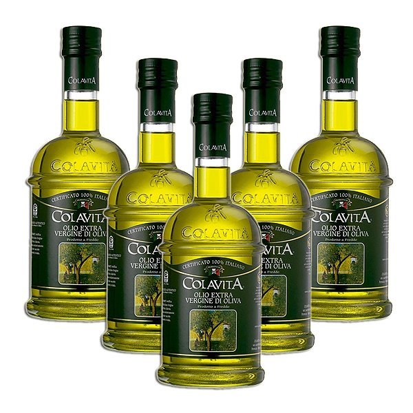 Azeite Italiano Extra Virgem COLAVITA 500ml Kit 5