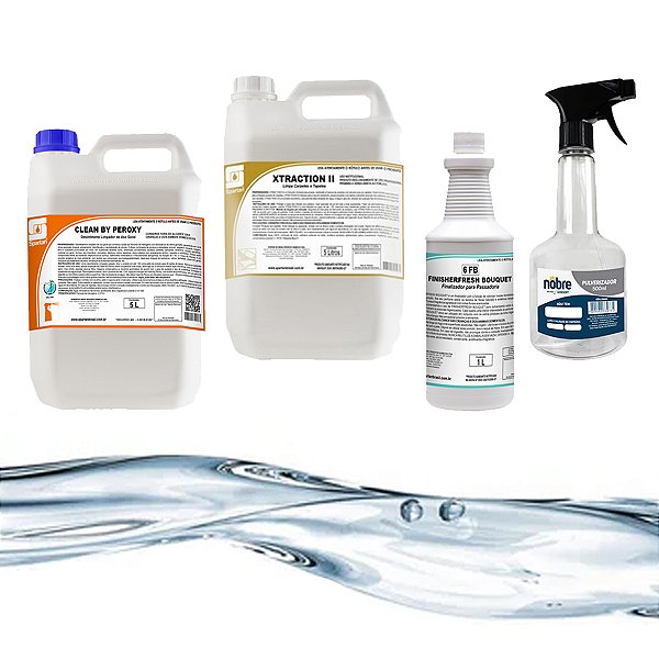 Kit Limpeza Sofa Carpete Spartan Bouquet Xtraction Peroxy