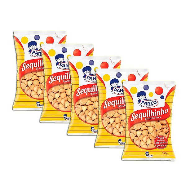 Biscoito Panco Sequilhos Doce Sem Gluten Kit 5