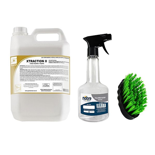 Kit Limpa Cortinas Carpetes Tapetes e Estofados Automotivo