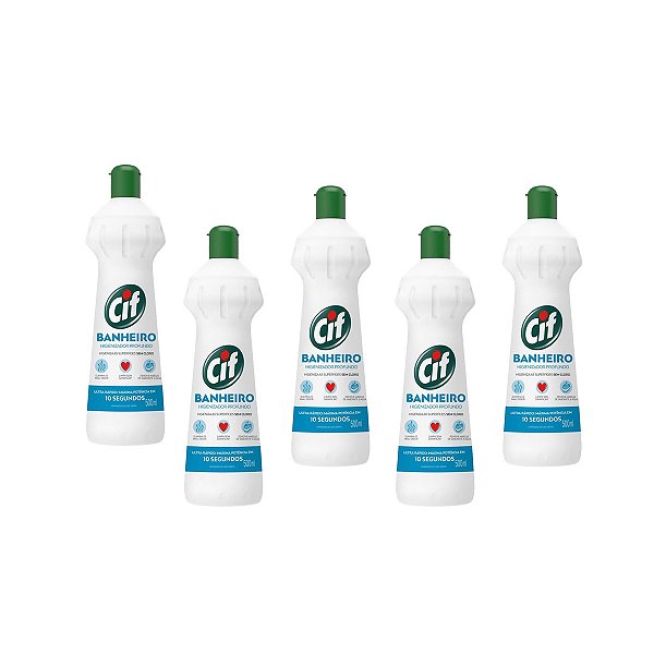 Cif Higienizador Profundo Banheiro Kit 5