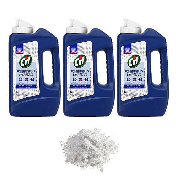 Cif Detergente Para Lava Louças 1kg Kit 3