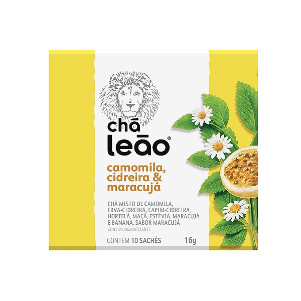 Chá Leão Camomila Com Cidreira E Maracujá 10 Sachês