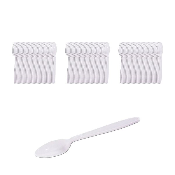 Colher Master Branca Biodegradável 50U Kit 3