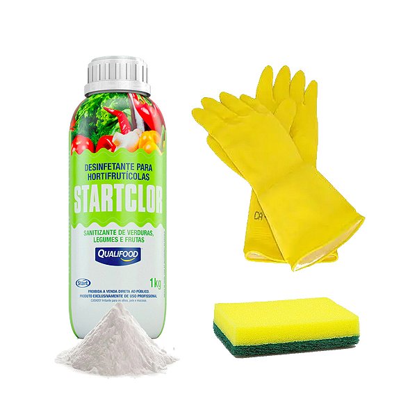 Desinfetante Sanitizante P Luva Latex Legumes E Frutas