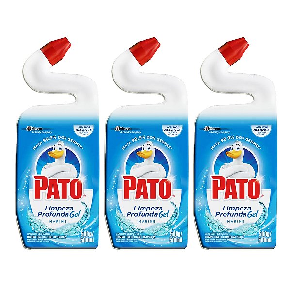 Desinfetante Pato Limpeza Profunda Marine Kit 3