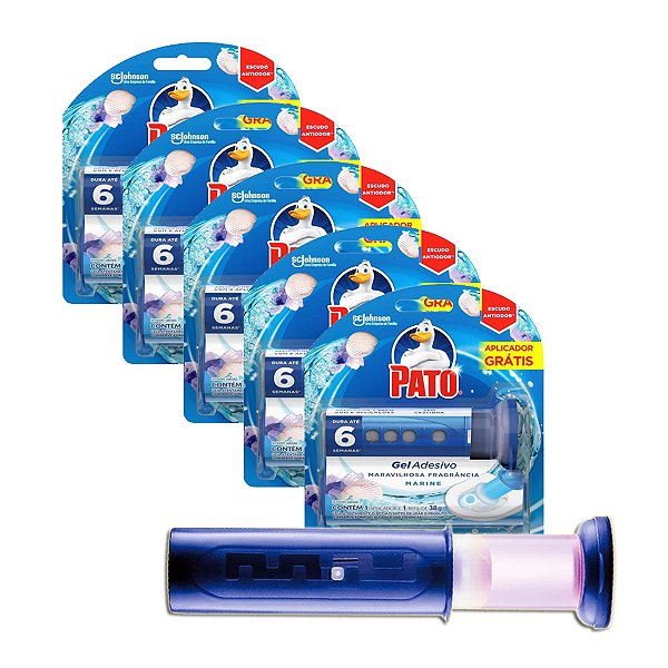 Gel Adesivo Para Sanitários Pato Marine C Aplicador Kit 5