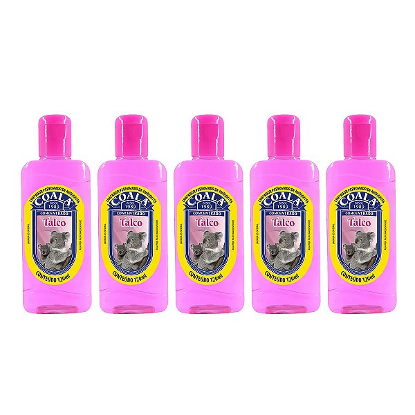 Limpador Aromatizante Concentrado Coala Talco Kit 5