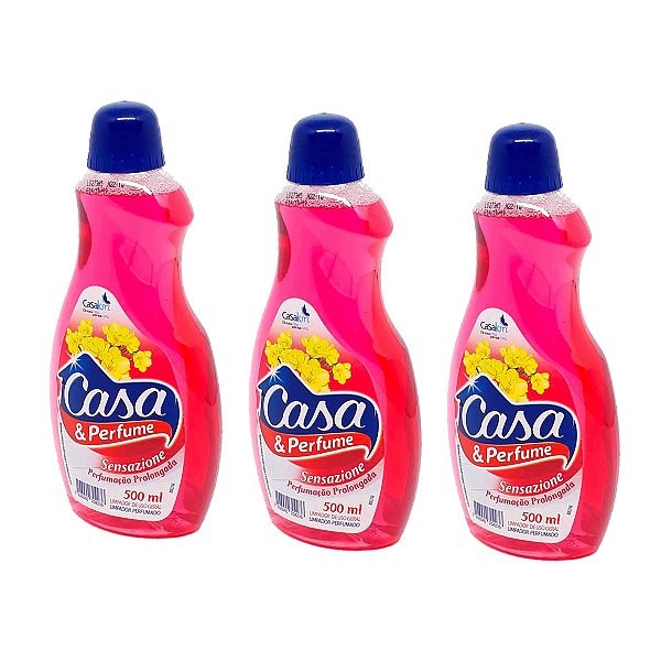 Limpador Casa E Perfume Sensazione Kit 3