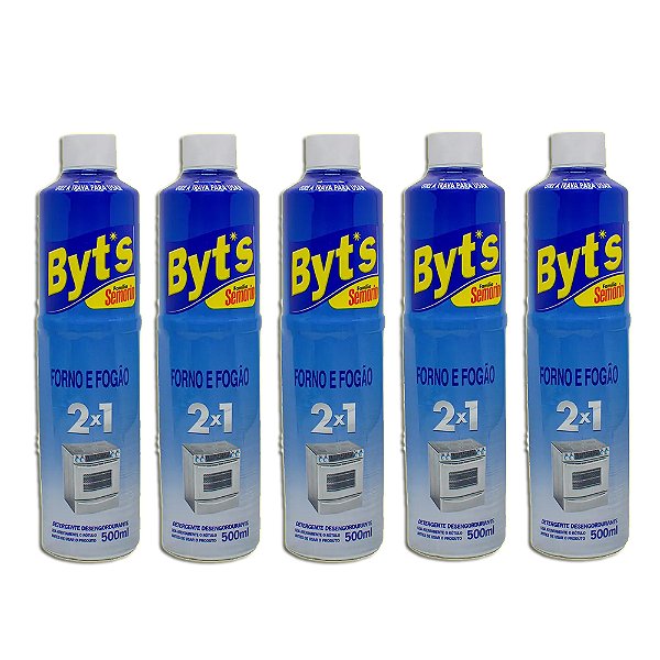 Limpador Desengordurante de Forno e Fogão Semorin Byts Kit 5