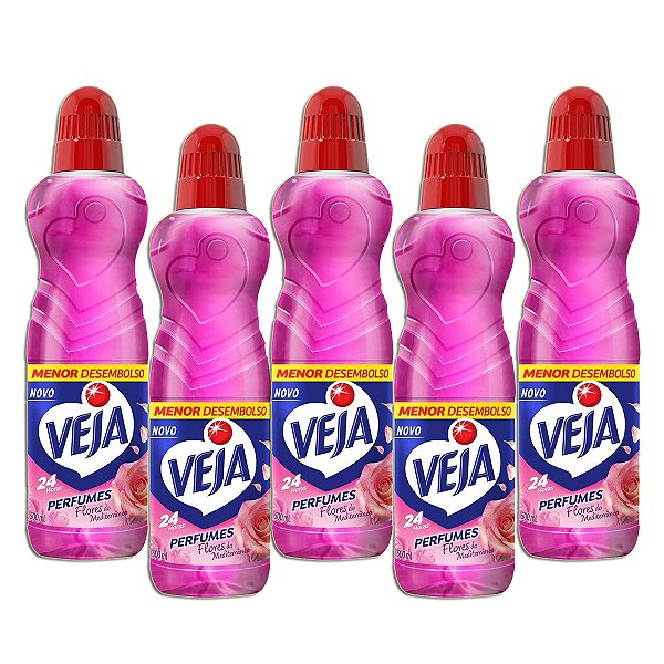 Limpador Veja Perfumes Flores do Mediterrâneo Kit 5