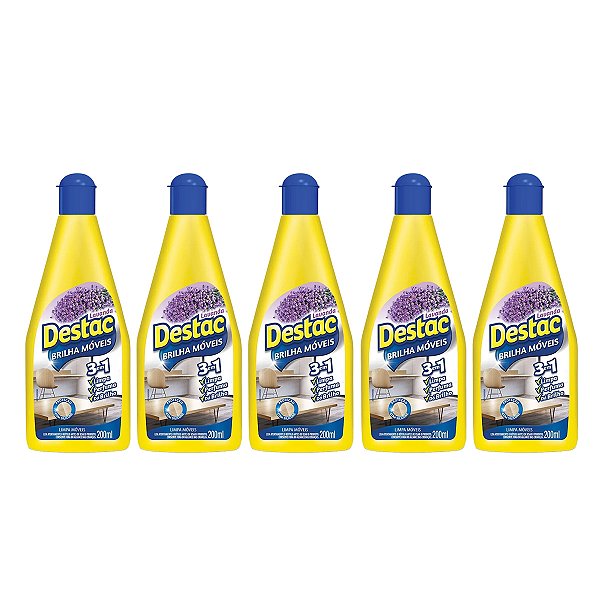 Lustra Móveis Destac Aroma Lavanda 200ml 3x1 Kit 5