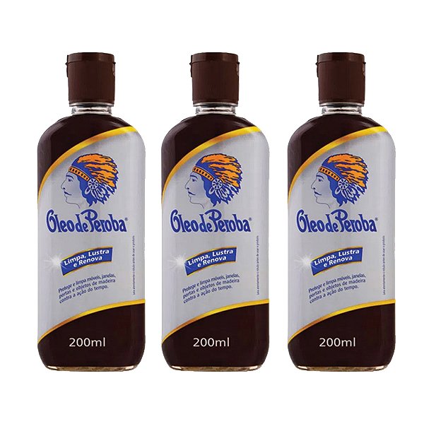 Óleo De Peroba 200 Ml Kit 3