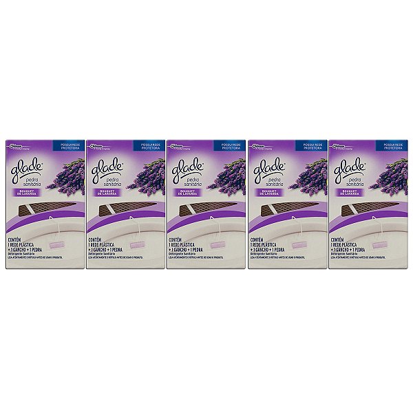 Pedra Sanitária Glade Bouquet De Lavanda Kit 5