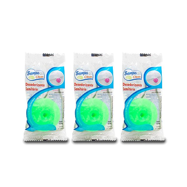 Pedra Sanitaria Odorizante Sampa Clean Kit 3