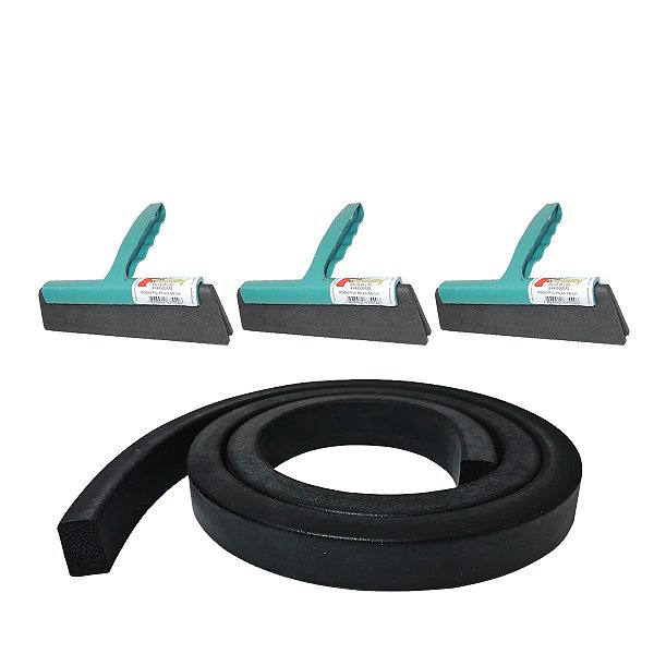Rodinho Plástico Para Remover Água De Pia Kit 3