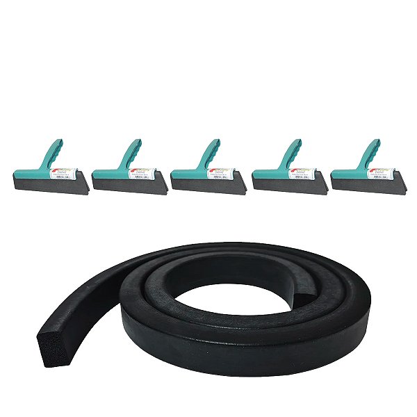 Rodinho Plástico Para Remover Água De Pia Kit 5