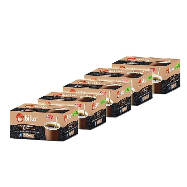 Mexedor palheta Bambu Billa P Café 17 Cm C 1000 Kit 5
